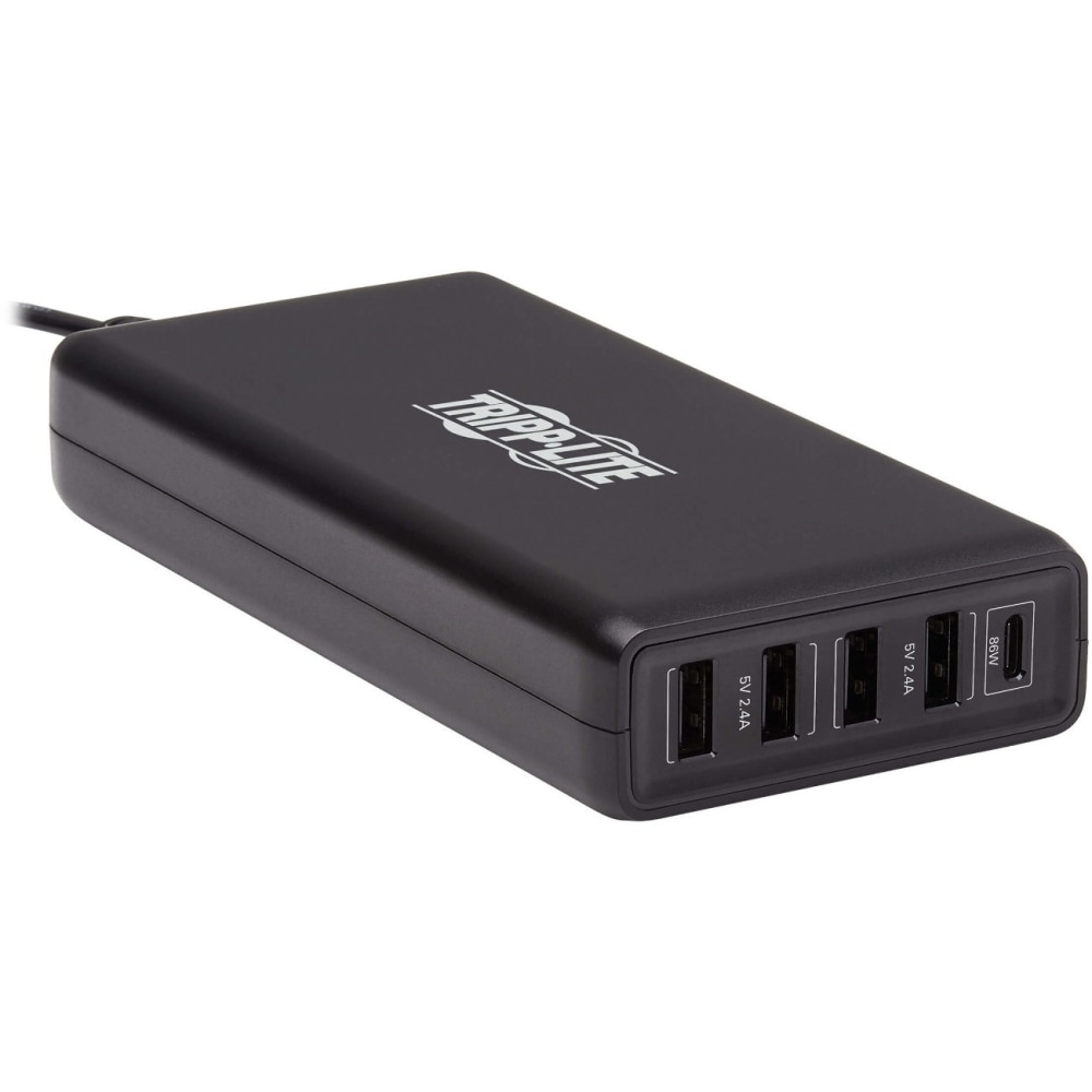 Eaton Tripp Lite Series 5-Port USB Charging Station - 4 USB-A Auto-Sensing & 1 USB-C PD 3.0, USB-IF Certified, 110W Max - U280005WS4C1 MPN:U280-005-WS4C1