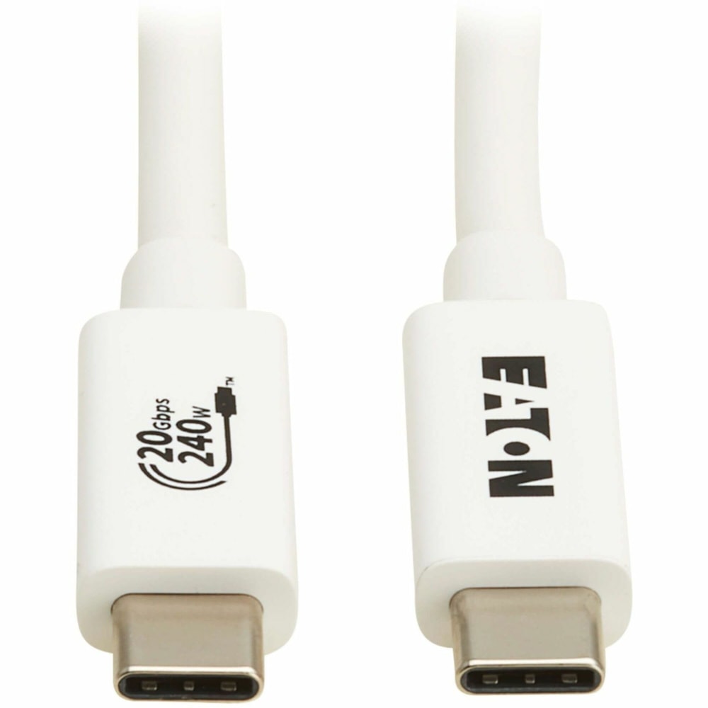 Eaton Tripp Lite Series USB4 20Gbps Cable (M/M), White MPN:U521-1P0M-WH20G