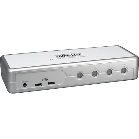 KVM, 4-Port, DVI, Audio, Cables, USB MPN:B004-DUA4-K-R