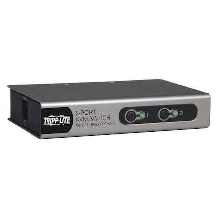 KVM, 2-Port, Desktop, PS2, 1U MPN:B022-002-KT-R