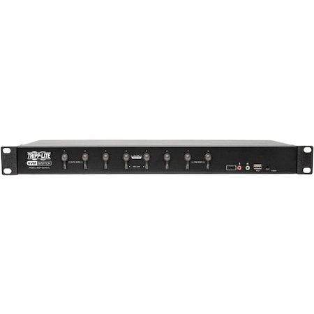 KVM Switch DVI/USB w Audio & Peripheral Sharing 1U 1080p 8-Port MPN:B024-DUA8-SL