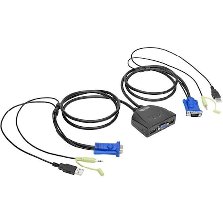USB/VGA Cable KVM Switch w/Audio & USB Peripheral Sharing 2-Port MPN:B032-VUA2