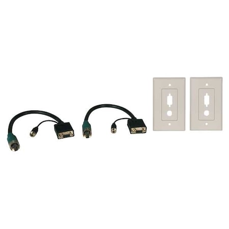 SVGA/3.5mm Connector Kit, SVGA, Wall Plate MPN:EZA-VGAAF-2