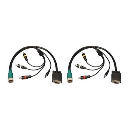 Easy Pull Connector, RCA, VGA, M/M, 3.5mm MPN:EZA-VGACSAM-2