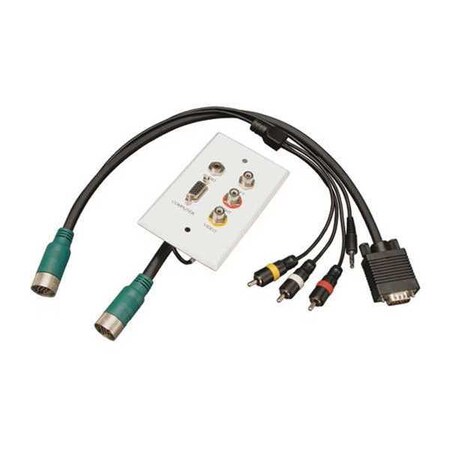 Easy Pull Connector, RCA, VGA, M/F, 3.5mm MPN:EZA-VGACSAX-2
