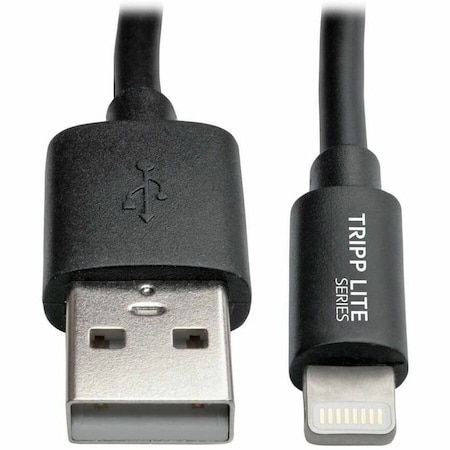 Lightning to USB Sync/Charge 1ft Coiled 4ft Extended iPhone iPad MPN:M100-004COIL-BK