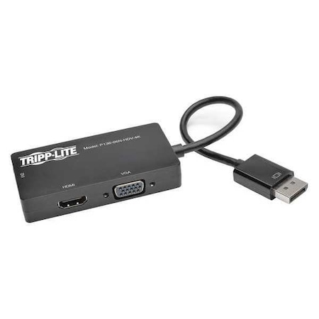 Converter, Displayport 1.2, VGA, DVI, HDMI MPN:P136-06N-HDV-4K