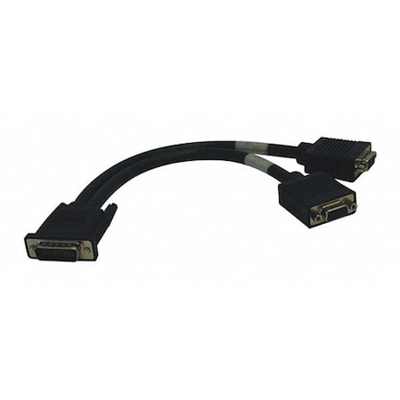 Dual VGA Cable, DMS-59, Y Split, M, 2xF, 1ft MPN:P574-001