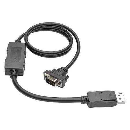 DPort Cable, 1.2, VGA, Adapter, M/M, 3ft MPN:P581-003-VGA-V2