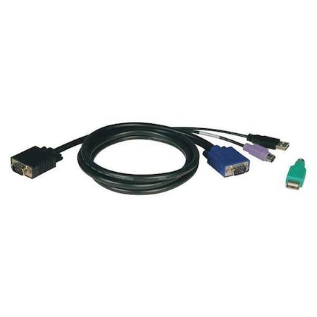 USB/PS2 Cable, KVM, B040/B042 Series, 10ft MPN:P780-010