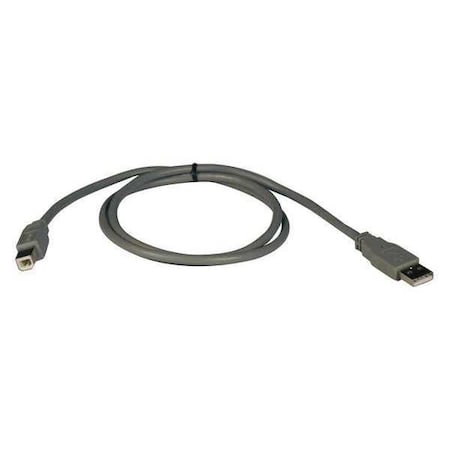 USB 2.0 Cable, Hi-Speed A/B, M/M, 3ft MPN:U021-003