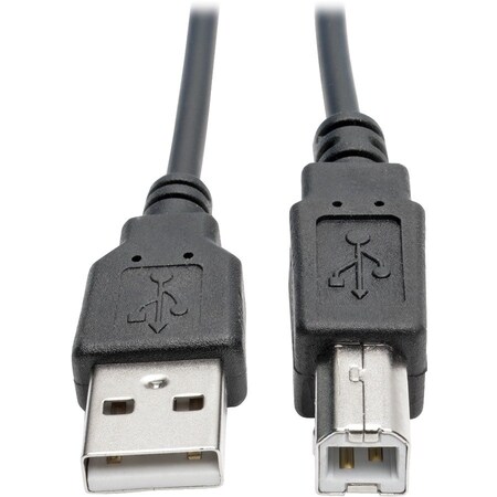 Hi-Speed USB 2.0 to USB B Cable Coiled USB A-B M/M 10FT 10ft MPN:U022-010-COIL