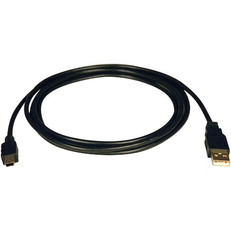 USB 2.0 Hi-Speed A to 5Pin Mini-B Cable Gold M/M 6FT 6ft MPN:U030-006