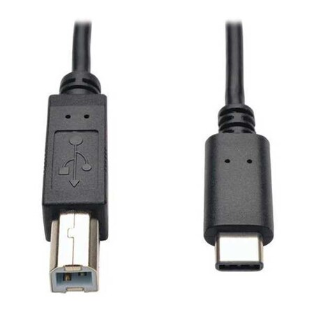 USB 2.0 Cable, Hi-Speed, Type B-C, M/M, 6ft MPN:U040-006