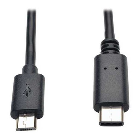 USB 2.0 Cable, Hi-Speed, Micro B-C, M/M, 6ft MPN:U040-006-MICRO