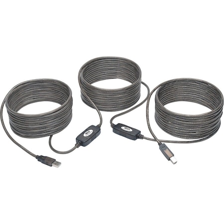 USB 2.0 Hi-Speed Active Repeater Cable USB-A to USB-B M/M 5 50ft MPN:U042-050