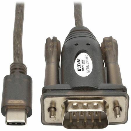 USB 2.0 USB-C to DB-9 Adapter Cable USB-C to RS-232 M/M 5FT 5ft MPN:U209-005-C