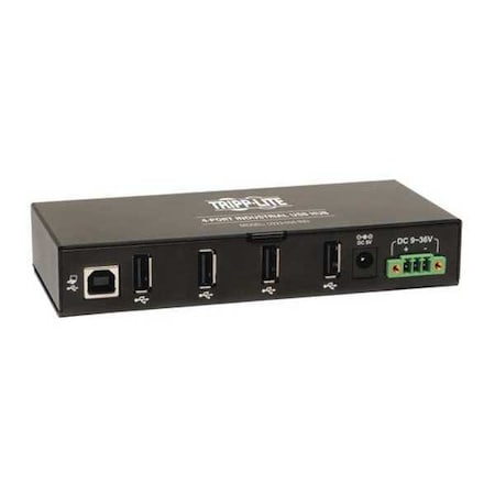 USB 2.0 Hub, Hi-Speed, 4-Port, Rugged, Mount MPN:U223-004-IND