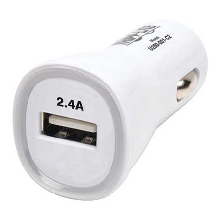 USB Car Tablet Charger, 5V, 2.4A/12W, 1port MPN:U280-001-C2
