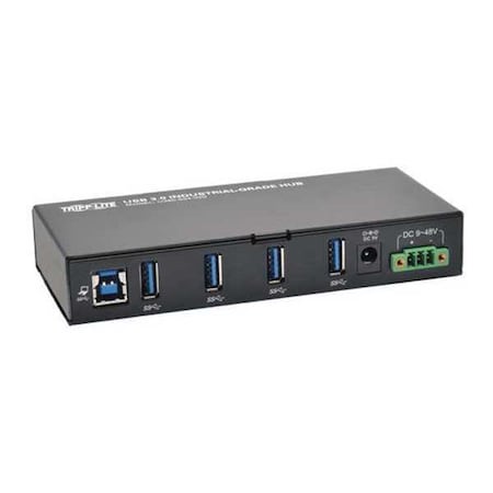 USB Hub, 4-Port, Industrial, 15KV ESD, Metal MPN:U360-004-IND