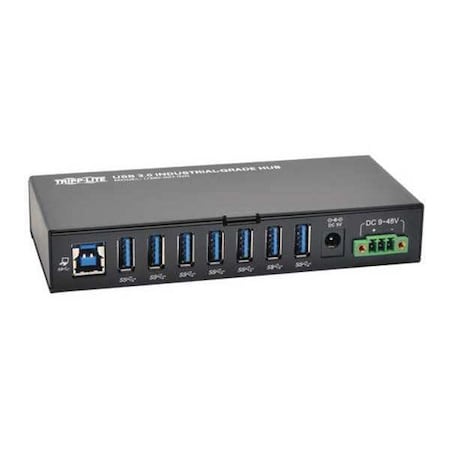 USB Hub, 7-Port, Industrial, 15KV ESD, Metal MPN:U360-007-IND