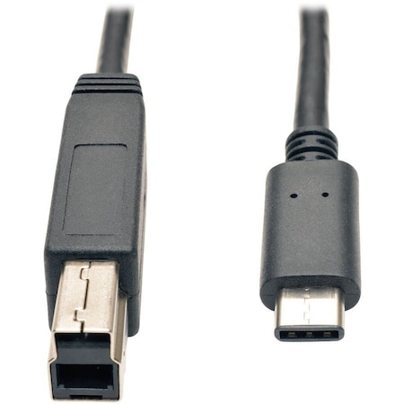 USB 3.1 Gen 2 USB-C to USB-B Cable 10 Gbps M/M Fast Charging 3ft MPN:U422-003-G2
