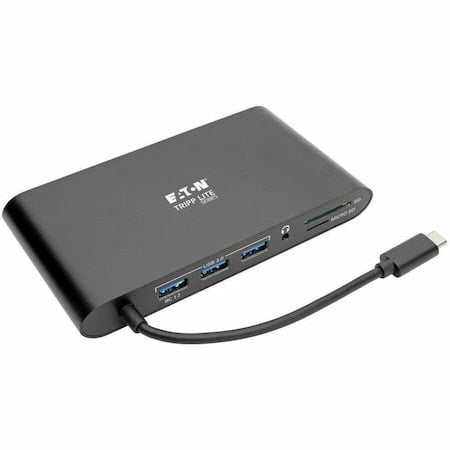 USB C Docking Station 4k USB Hub HDMI VGA mDP Gbe Charging Black MPN:U442-DOCK1-B