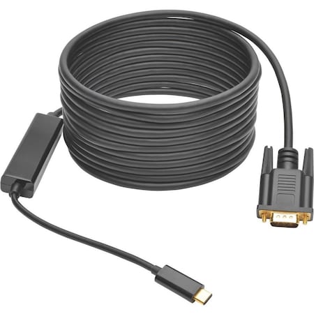 USB C to VGA Adapter Converter Cable 1080p Type C to VGA 16ft MPN:U444-016-V