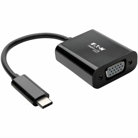USB C to VGA Adapter Converter 1080P M/F Black USB Type C to VGA MPN:U444-06N-VB-AM