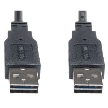 Reversible USB Cable, Black, 36in L MPN:UR020-003