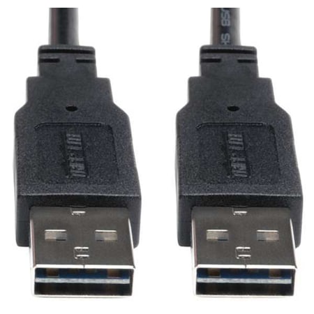 Reversible USB Cable, Black, 10 ft. MPN:UR020-010