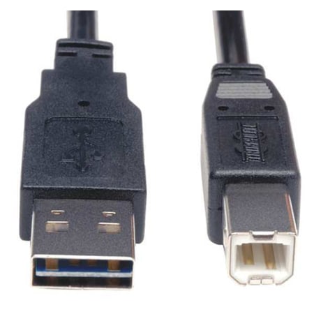 Reversible USB Cable, Black, 6 ft. MPN:UR022-006