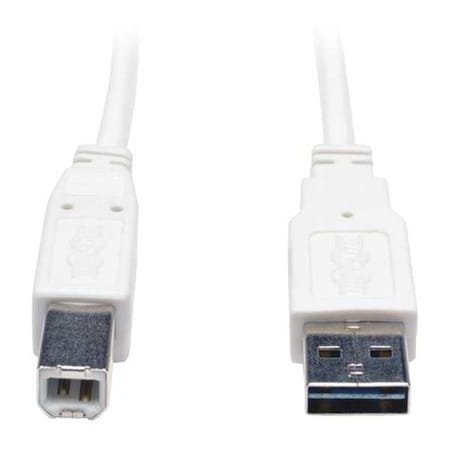 USB Reversible 2.0 Cable, A to B, M/M, 6ft MPN:UR022-006-WH
