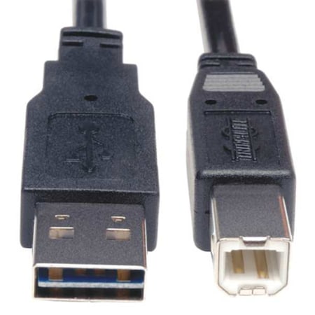 Reversible USB Cable, Black, 10 ft. MPN:UR022-010