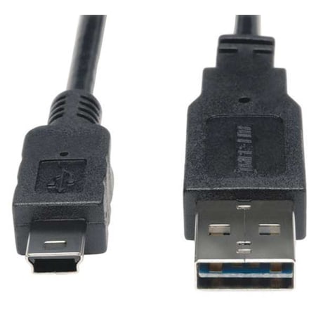 2.0 USB Cable, 6ft, USB to Mini, Black MPN:UR030-006