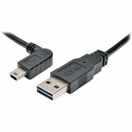 USB 2.0 Universal Reversible Cable A to Left 5Pin Mini B 6FT 6ft MPN:UR030-006-LAB