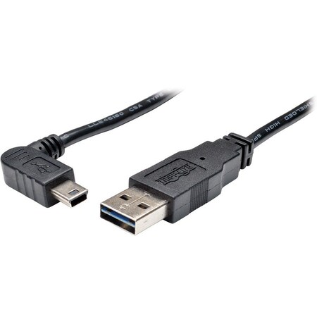 USB 2.0 Universal Reversible Cable A to Right 5Pin Mini B 6FT 6ft MPN:UR030-006-RAB