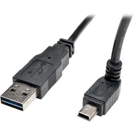 USB Reversible 2.0 Cable, Up A, Mini B, 6ft MPN:UR030-006-UPB