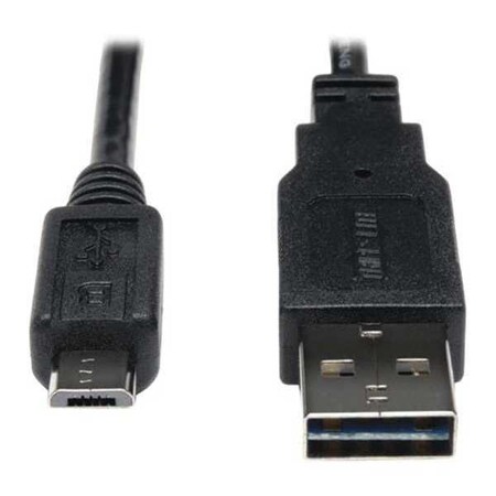 USB Reversible 2.0 Cable, 5Pin, 10pc, 1ft MPN:UR050-001-24-10