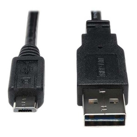 USB Reversible 2.0 Cable, 5Pin, MicroB, 6ft MPN:UR050-006-24G