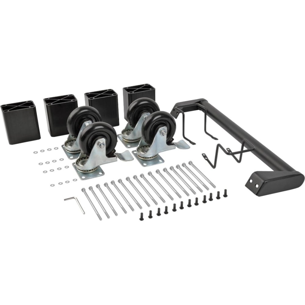 Eaton Tripp Lite Series Charging Station Cart Conversion Kit with Handle, Casters & Cord Manager - Cart - for 16 tablets / notebooks - black MPN:CSHANDLEKIT2