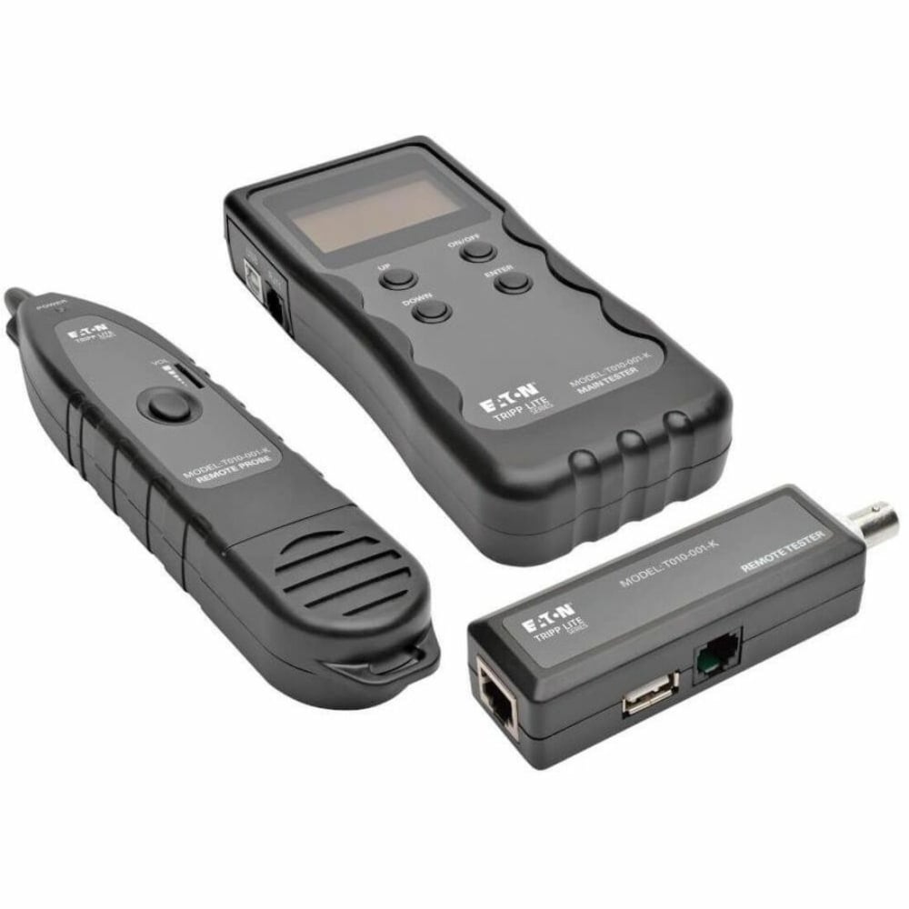 Tripp Lite Cable Tester Wire Tracker Length Fault Location RJ45 RJ11 BNC USB, T010001K MPN:T010-001-K