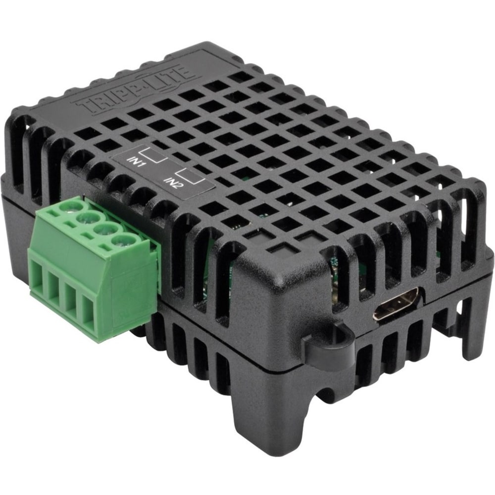 Eaton Tripp Lite Series EnviroSense2 (E2) Environmental Sensor Module with Temperature, Humidity and Digital Inputs, TAA - Black - TAA Compliant MPN:E2MTHDI