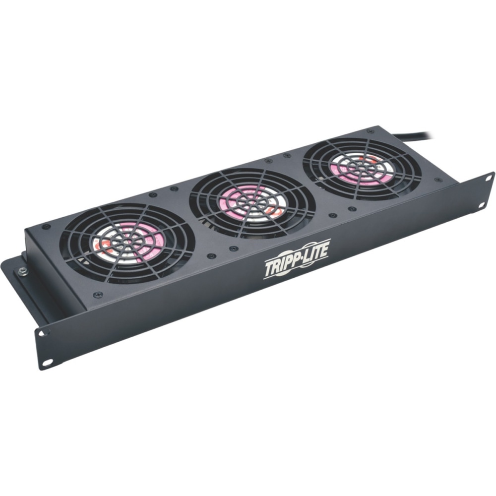 Tripp Lite by Eaton SmartRack 1U Fan Tray 3 120V High-Performance Fans 210 CFM 5-15P Plug - 3 Fan - 1U - 210 CFMBlack MPN:SRFAN1U