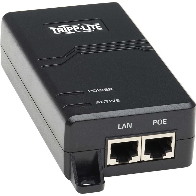 Eaton Tripp Lite Series Gigabit PoE+ Midspan Active Injector - IEEE 802.3at/802.3af, 30W, 1 Port - PoE injector - NPOE30W1G MPN:NPOE-30W-1G