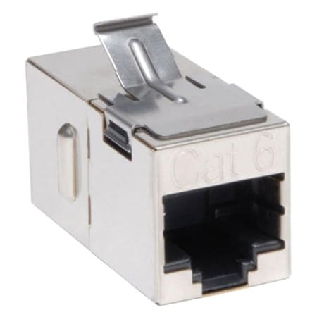 Cat6 Coupler, RJ45 F/F, Shielded, Snap-in MPN:N235-001-SH