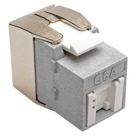 Keystone Jack, Toolless, Cat6a, Ca6a, Gray MPN:N238-001-GY-TFA