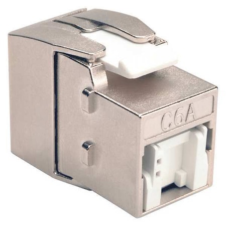 Keystone Jack, Shielded, Cat6a, Cat6a, Gray MPN:N238-001-SH-TFA