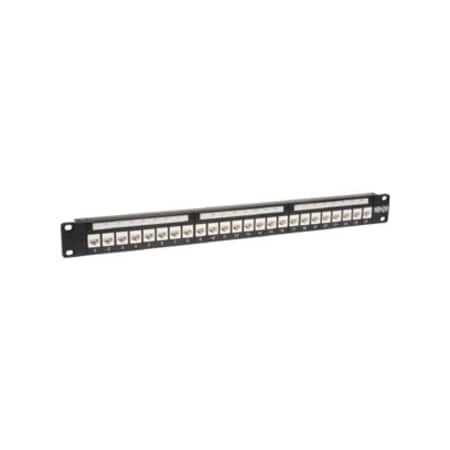 Patch Panel, Feedthrough, Cat6/5, 1U, 4port MPN:N250-024-LP