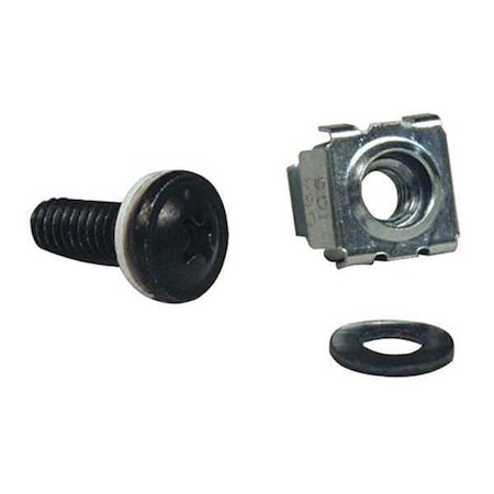 Rack Square Hole, 50 M5 screws, washers MPN:SRCAGENUT5MM